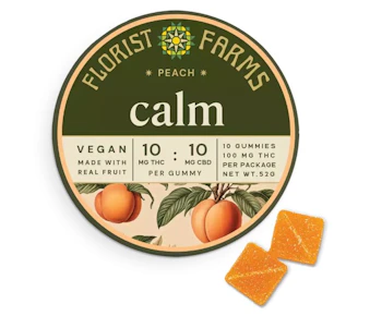 Florist Farms| Edibles | Peach | 10 pc | 100MG