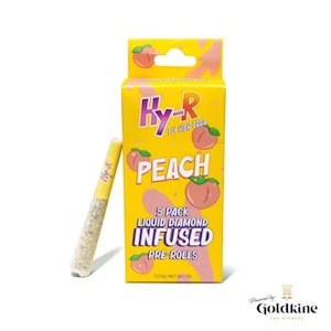 HY-R - HY-R - Peach .6G Liquid Diamond Infused Pre-Roll (5 Pack)