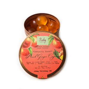 RUBY FARMS - "Immunity Boost" - Peach, Ginger, Cayenne gummies
