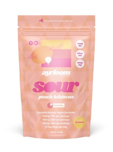 AYRLOOM - Sour Peach Hibiscus | Gummies | 100mg/10 Pieces | Ayrloom