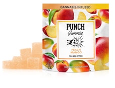 Punch Edibles Peach Mango Gummies 100mg