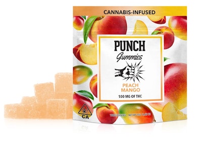Punch Edibles - Punch Edibles Peach Mango Gummies 100mg