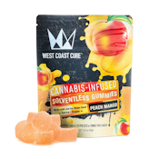 Peach Mango (S) | 10mg Live Ice Water Hash Gummies | West Coast Cure