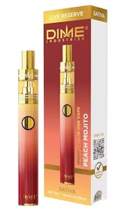 DIME INDUSTRIES - Dime 1g Peach Mojito Live Resin AIO Disposable
