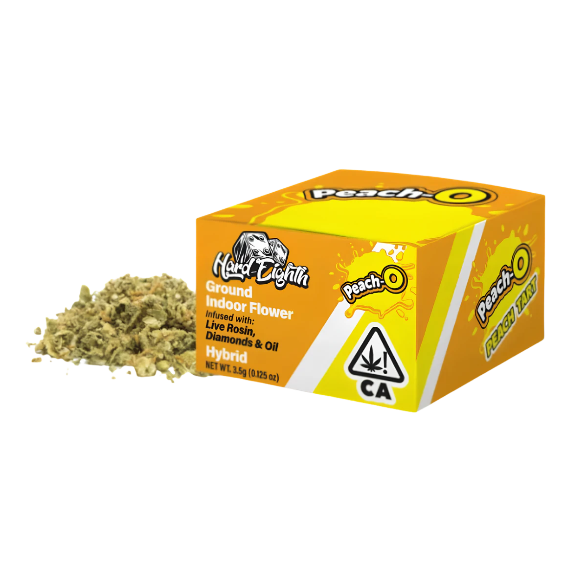 Hard Eighth - Peach-O (H) | 3.5g Infused Flower | Hard Eighth Main Image