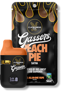 CLAYBOURNE CO. - 1g Peach Pie AIO Gassers - Claybourne
