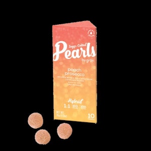 Gron - Pearls - Peach Prosecco | Gummies | 100mg/10 Pieces | Gron