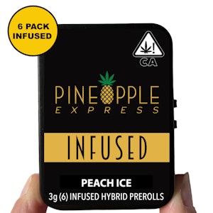 PINEAPPLE EXPRESS - PEACH ICE INFUSED PREROLL 6PK- 3G