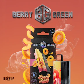 Berry Green Disposable Peach Rings 3g