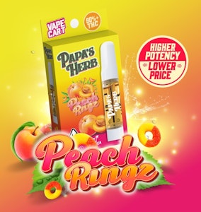 PAPA'S HERB - Papa's Herb - Peach Rings - 1g Vape Cart