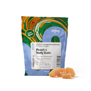 MFNY - Peach x Natty Dubs | Live Resin Gummies | 100mg/10 Pieces