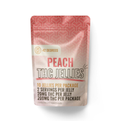 42 Degrees | Peach Jellies | THC Gummies | 200mg