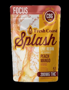 Splash-200mg THC:50mg CBG-FCE-Hybrid Peach Mango