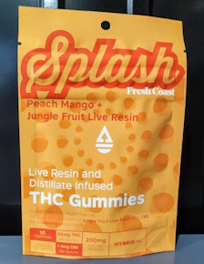 Gummy Splash-10x20mg-FCE-Peach Mango Jungle Fruit