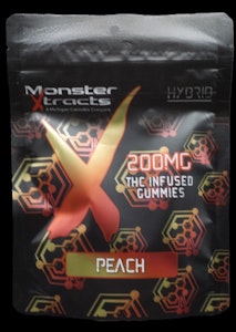 MONSTER XTRACTS - GUMMY - PEACH - 20mg/pc - MONSTER X