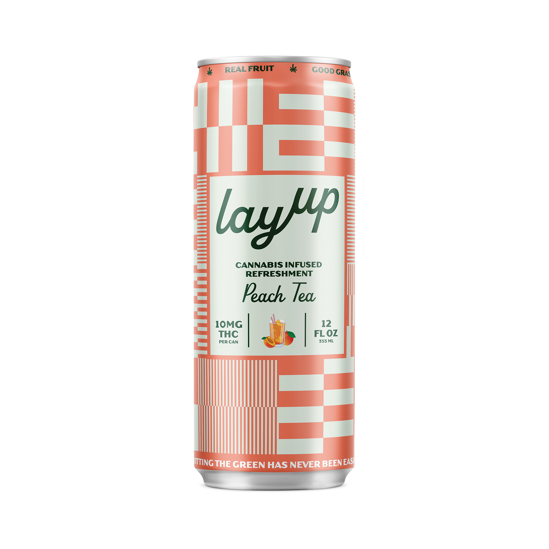 LayUp | Drinks | Peach Tea | 10mg | 12oz