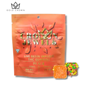 Peach 200mg Live Resin Gummies W/ Nerds (8x25mg)
