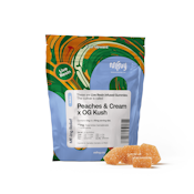 Peaches & Cream x O2 OG Kush | Live Resin Gummies | 100mg/10 Pieces