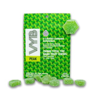 VYB Edibles - Peak (250mg) 1:1 THC:CBD Watermelon Chews