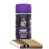 Biscotti Infused 40s (I) | 2.5g Mini Blunt 5pk Prerolls (I) | Stiiizy
