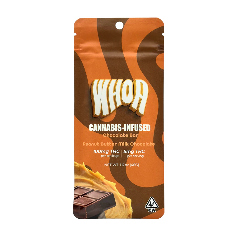 Whoa - Whoa - Bar - Peanut Butter Milk Chocolate - Chocolate - Edible - 100mg Main Image