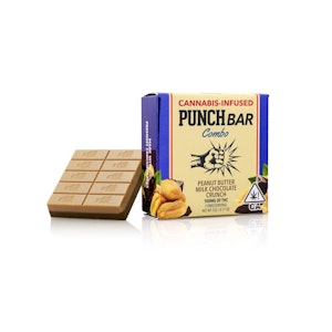 Punch Edibles - Punch Edibles Peanut Butter Milk Chocolate Punch Bar Combo 100mg