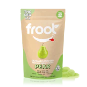 Pear (1:1 CBG:THC) | 100mg CDG + 100mg THC Gummies | FROOT