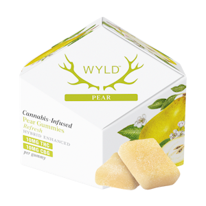 WYLD - Pear  (H) | 10mg THC:10mg CBG 10Pk Gummies | Wyld