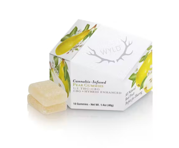 WYLD - WYLD - Pear 1:1 THC:CBG Gummies 100mg