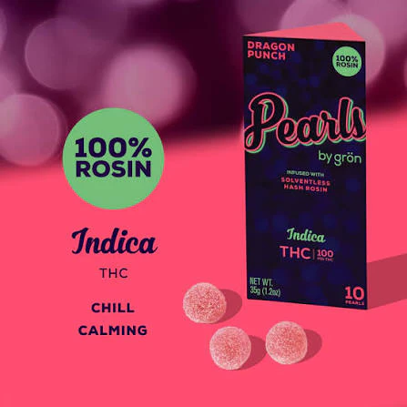 Pearls - Pearls - Dragon Punch Rosin Indica Gummies - 100mg - 10ct Main Image