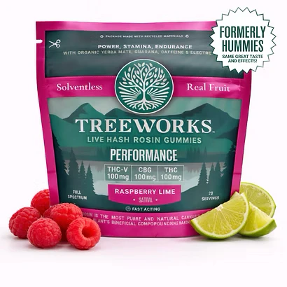 Treeworks - Performance 1:1:1 THC:CBG:THCV - 100mg Rosin Gummies - Treeworks Main Image