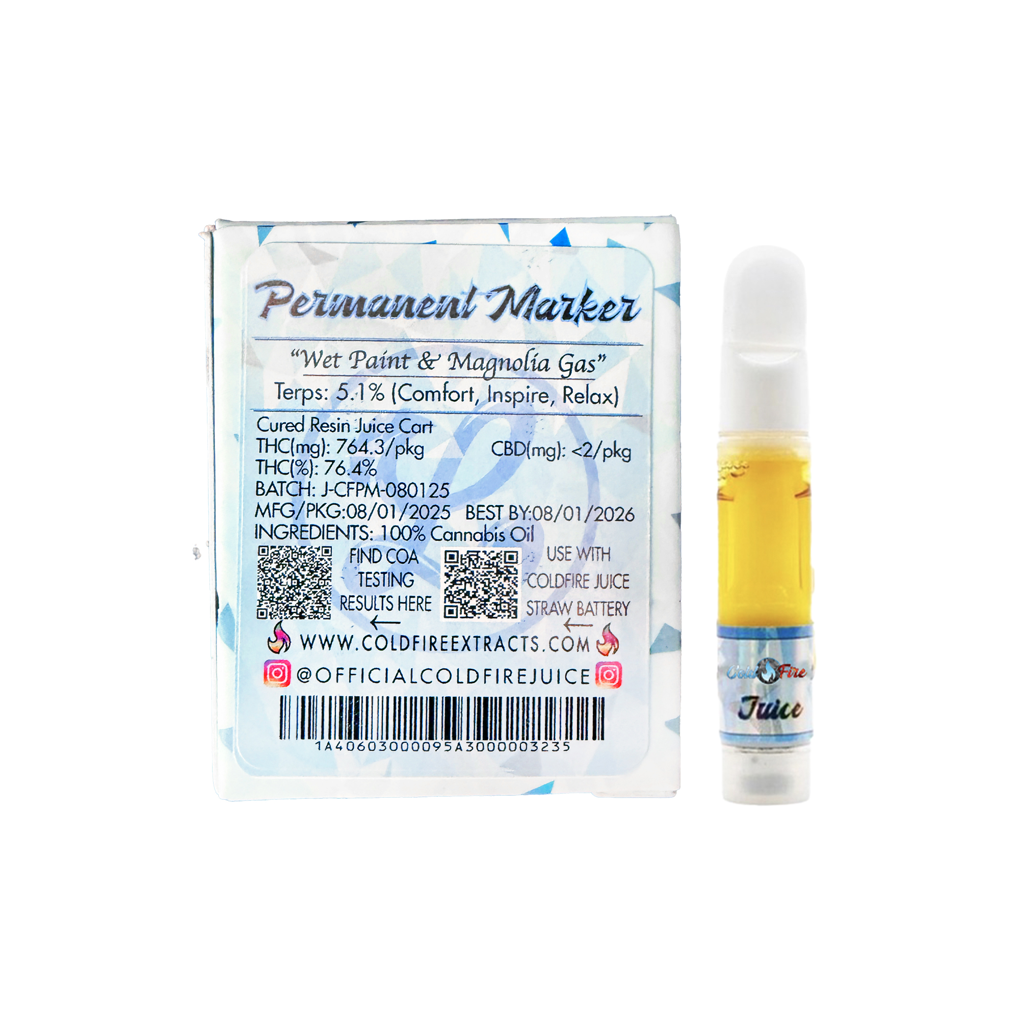 Coldfire x Lumpy's Permanent Marker Juice Vape Cartridge 1.0g