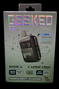 AU GEEKED - 3g Disposable Cart - Permanent Marker