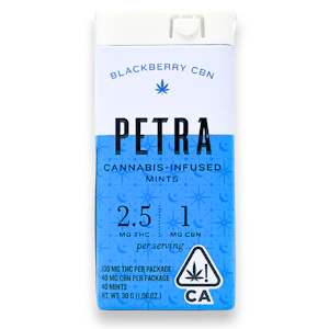 PETRA - Petra - Blackberry CBN 5:1 Mint - Mints - 2.5mg - 40pc