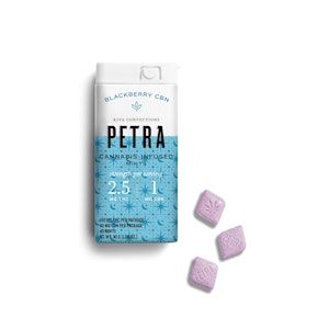 Kiva Confections - Kiva | Petra Mints (40ct) | Blackberry 2.5:1 THC/CBN | 100mg