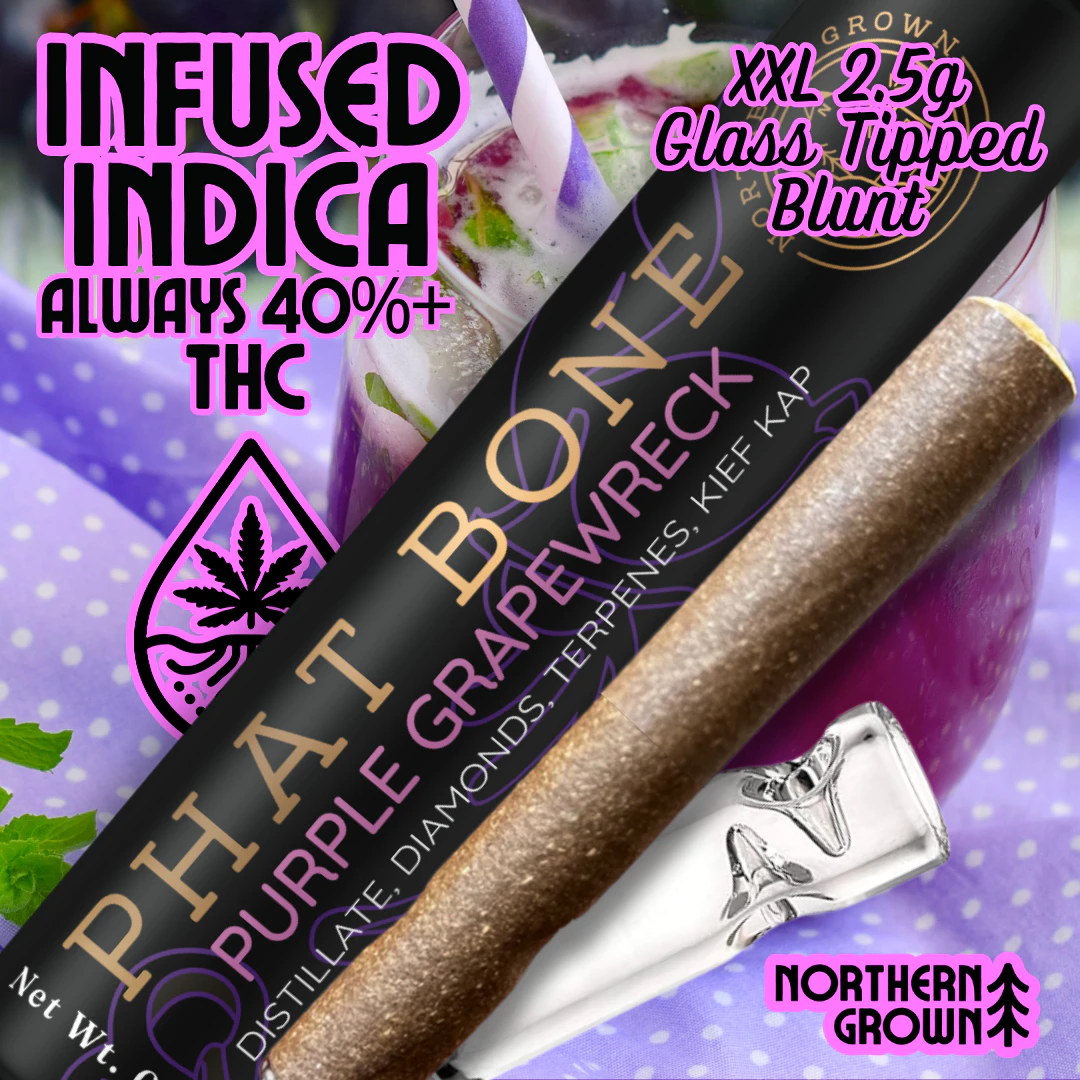 Phat Bone - XXL Purple Grapewreck Infused Blunt - 2.5g - BBN Main Image