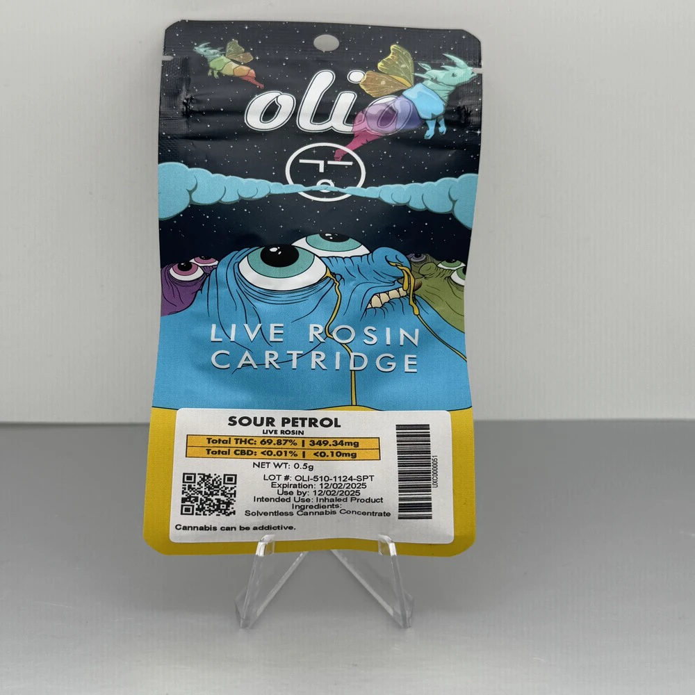 OLIO - Olio | Sour Petrol | 500mg Live Rosin Cart Main Image