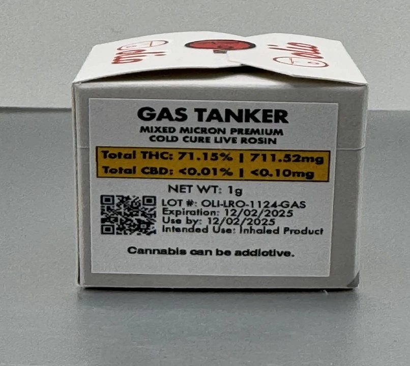 OLIO - Gas Tanker - 1g Cold Cured Live Rosin Main Image
