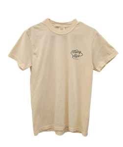 MARY ALICE - MARY ALICE - Apparel - Ivory - Black Logo Tee