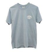 MARY ALICE - Apparel - Ice Blue - White Logo Tee