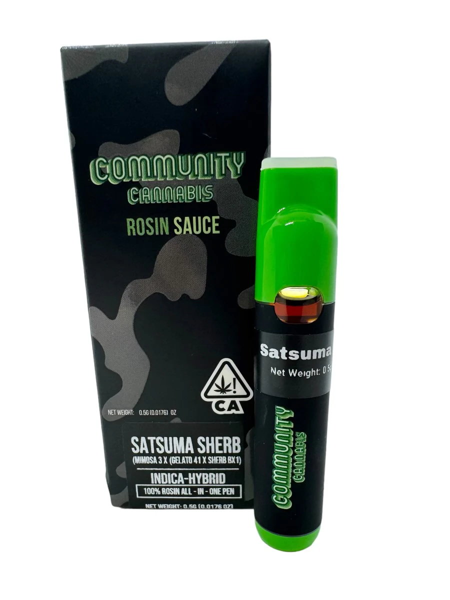 Community, by Kalya - Satsuma Sherb - All in one Disposable Vape .5g (Community By Kalya) Main Image