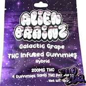 Alien Brainz-Galactic Grape-Gummies-200Mg-Hybrid