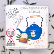 Clean Cannabis | Passion Fruit Tea Bags 5PK | 25MG