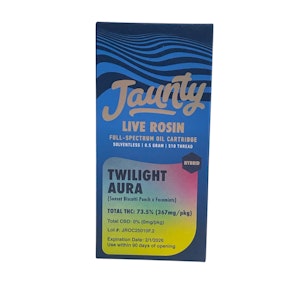 JAUNTY - Jaunty - Twilight Aura - 0.5g Live Rosin Cart