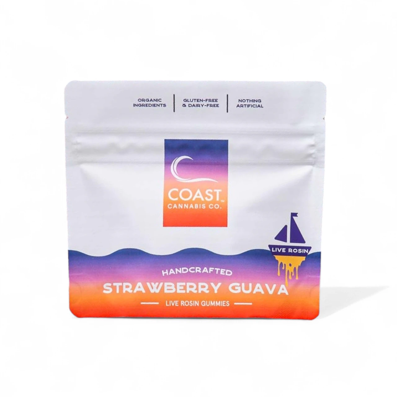 COAST - Strawberry Guava Live Rosin Gummies - 100mg - Coast Main Image