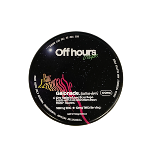 OFF HOURS - Off Hours - Live Resin Rope - Gelonade/Sour Raspberry Lemonade