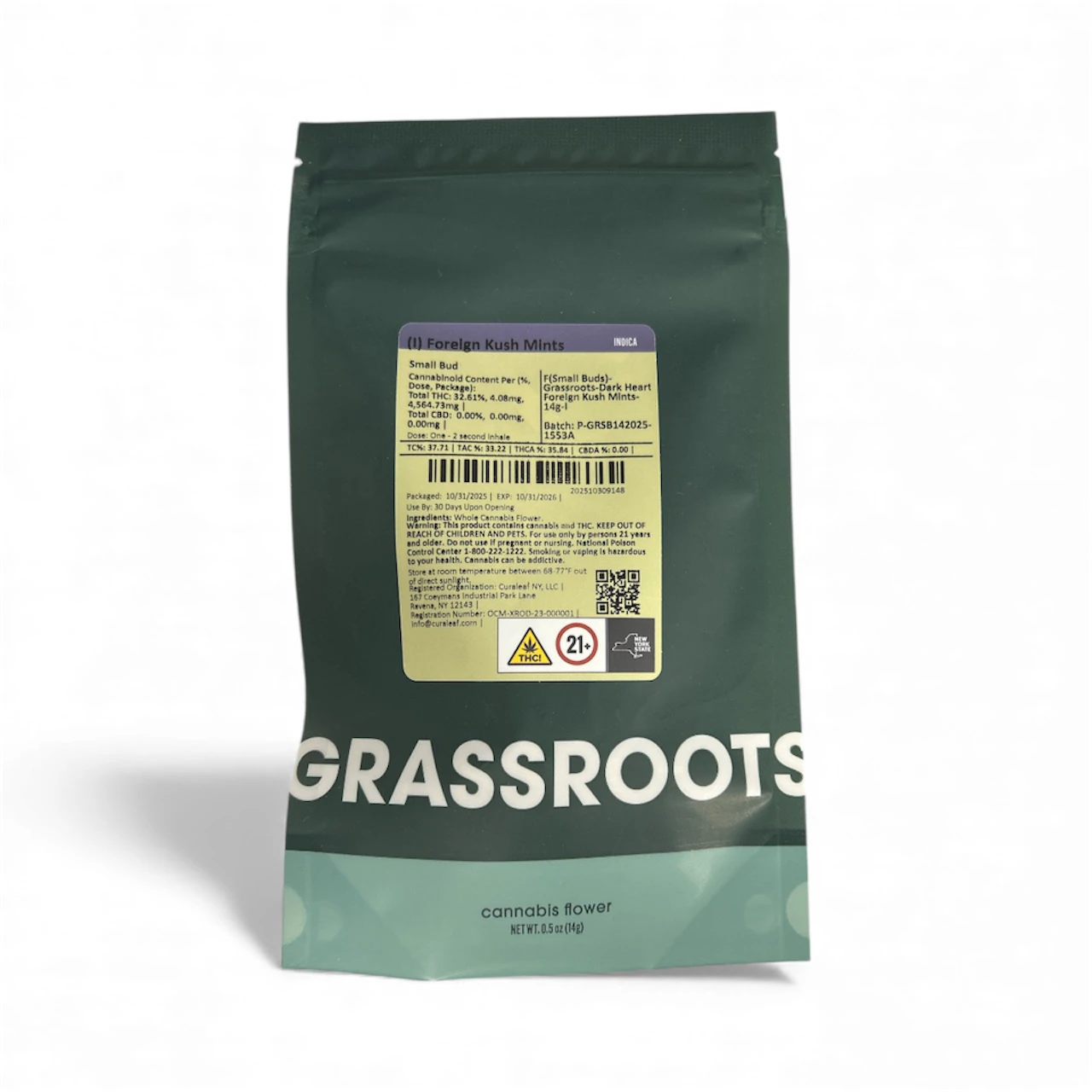 Grassroots - Dark Heart - Foreign Kush Mints - 14g Main Image