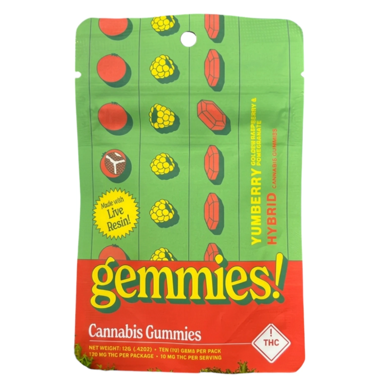 Higher Cultures - Yumberry (100MG) | Live Resin Gummies | Hybrid Main Image