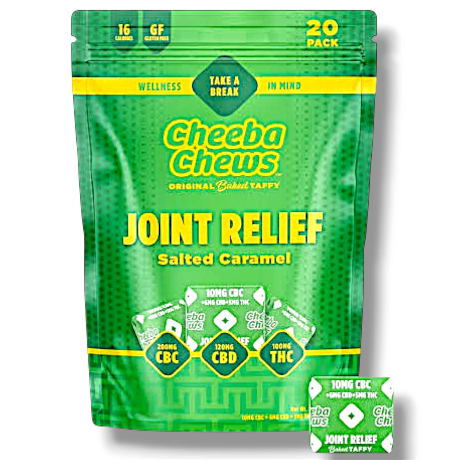 Cheeba Chews - Salted Caramel | Joint Relief Taffy | 100 MG Main Image