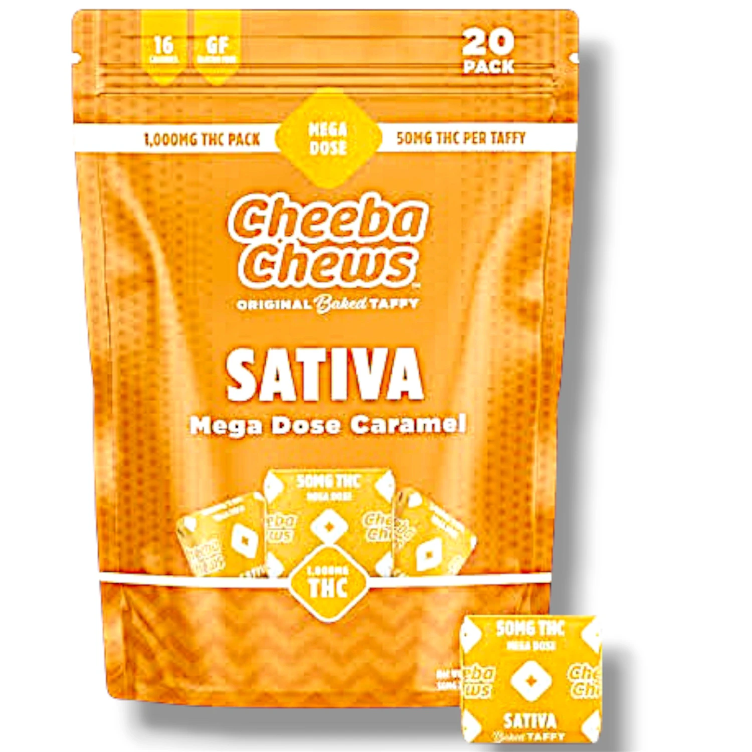 Cheeba Chews - Caramel | Taffy 1000MG | Sativa Main Image